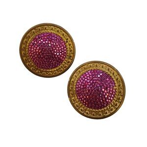 Vintage Signed Richard Kerr 80s Earrings As Is (A5209)